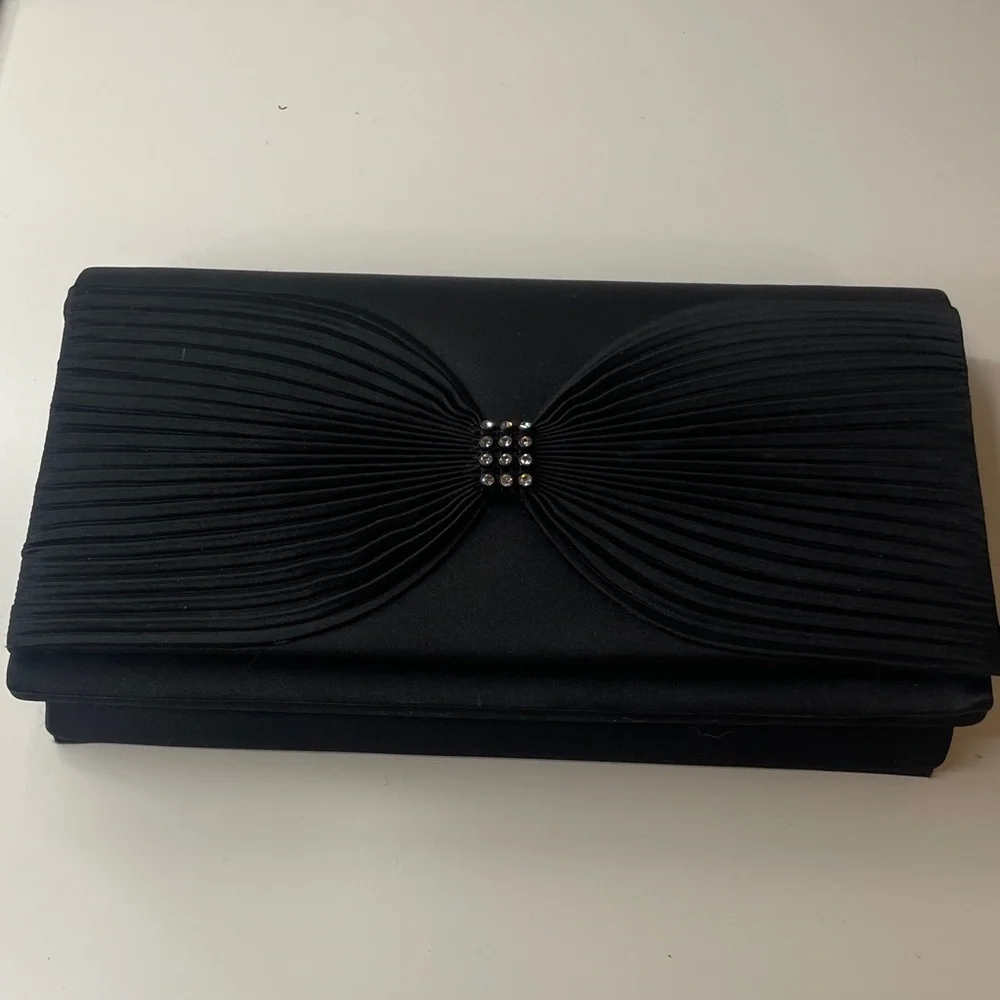 6001. La Regale Elegant Black Clutch‎ Bag
